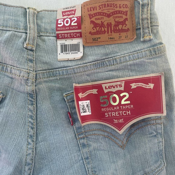 Levi's 502 Regular Taper Men's Straight Jeans 27x27 NWT - Picture 10 of 10